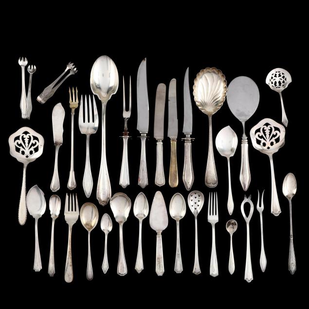 a-collection-of-sterling-silver-flatware