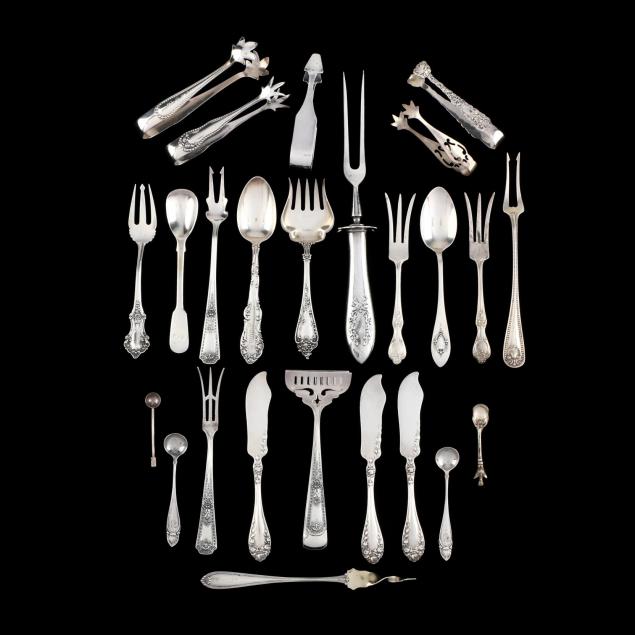 a-group-of-sterling-silver-flatware