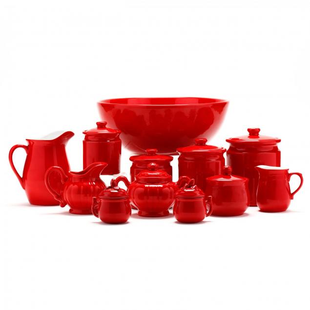 a-group-of-red-glazed-pottery-tableware-raymor