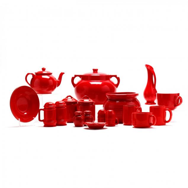 an-assortment-of-red-glazed-pottery-tableware