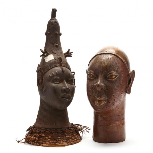two-benin-bronze-heads