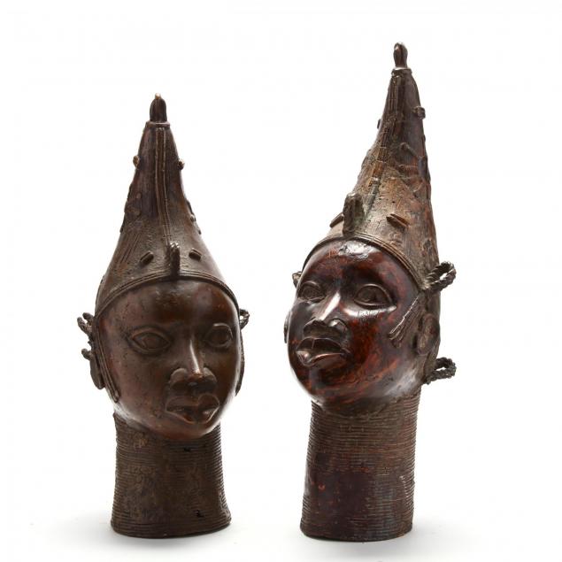 two-large-african-benin-bronze-oba-heads