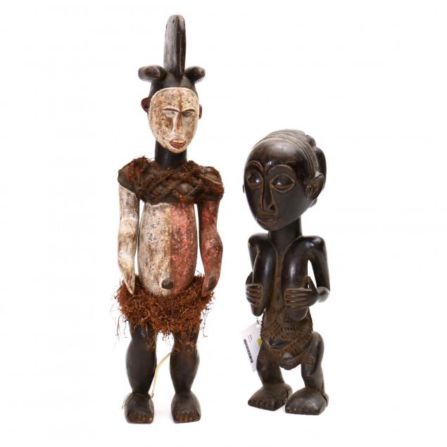 one-igbo-and-one-baule-carved-wood-figures
