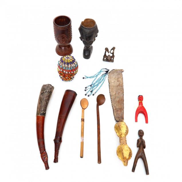 thirteen-assorted-african-tribal-items