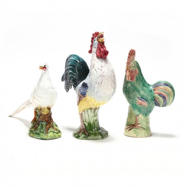 three-majolica-birds