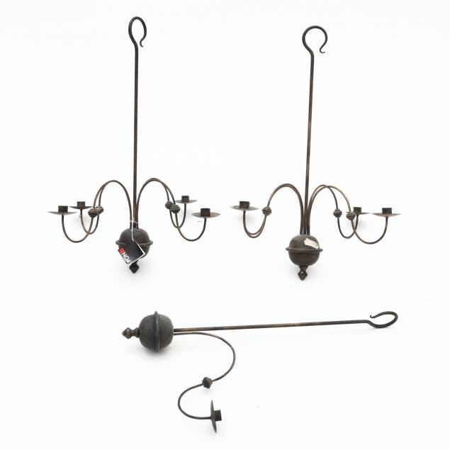 three-malaysian-bronze-hanging-candelabra