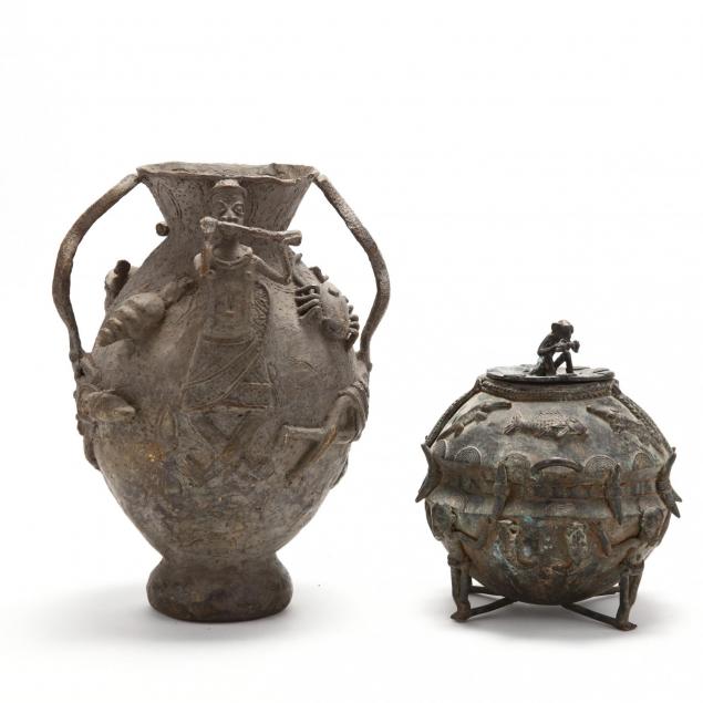two-african-bronze-vessels
