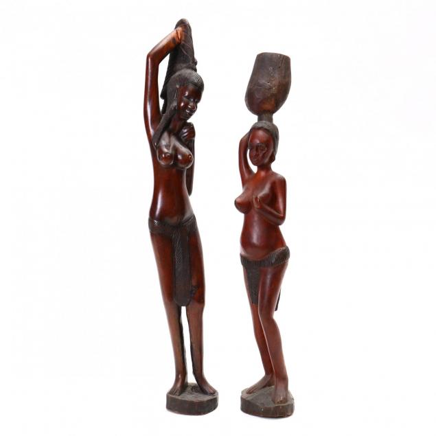 two-african-contemporary-hardwood-semi-nude-statues