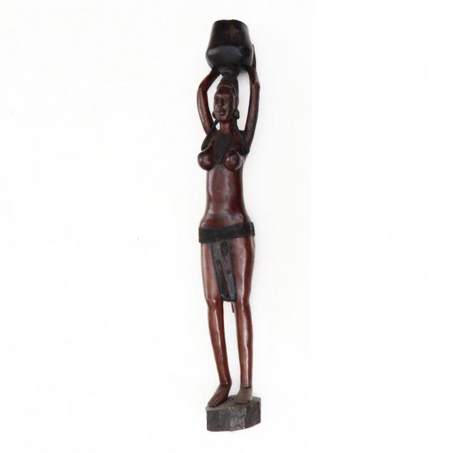 contemporary-tall-african-female-hardwood-semi-nude-statue