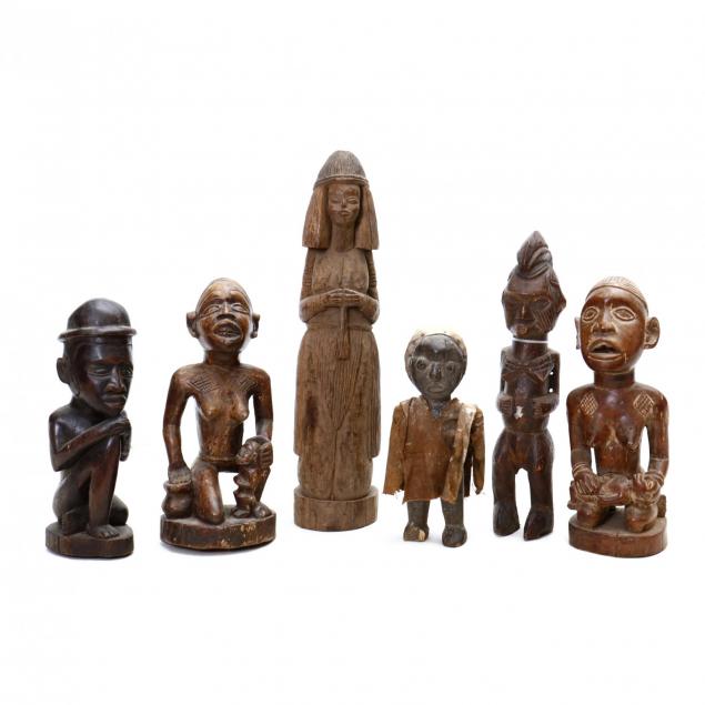 six-african-figural-sculptures