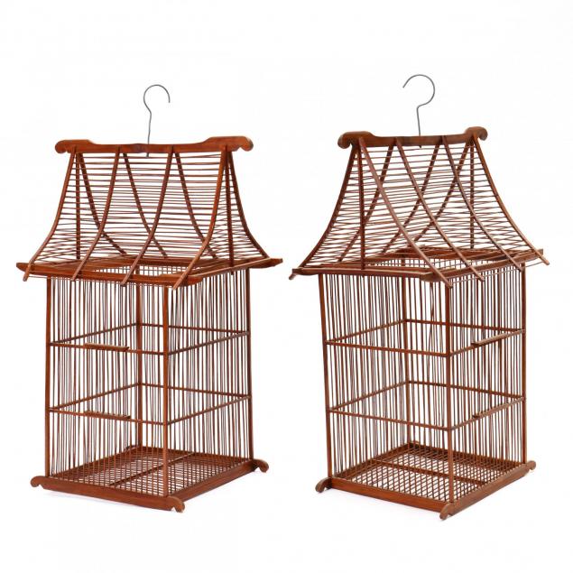 two-contemporary-chinese-bird-cages