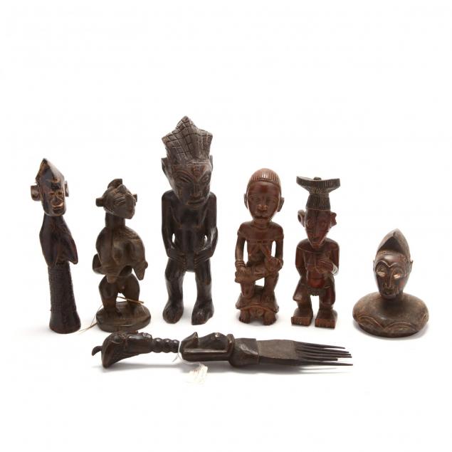 seven-african-figural-carvings