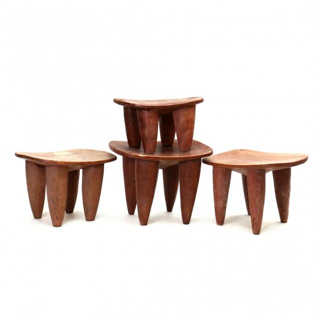 four-african-carved-stools