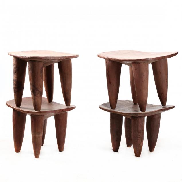 four-african-carved-stools