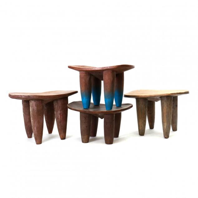four-african-carved-stools