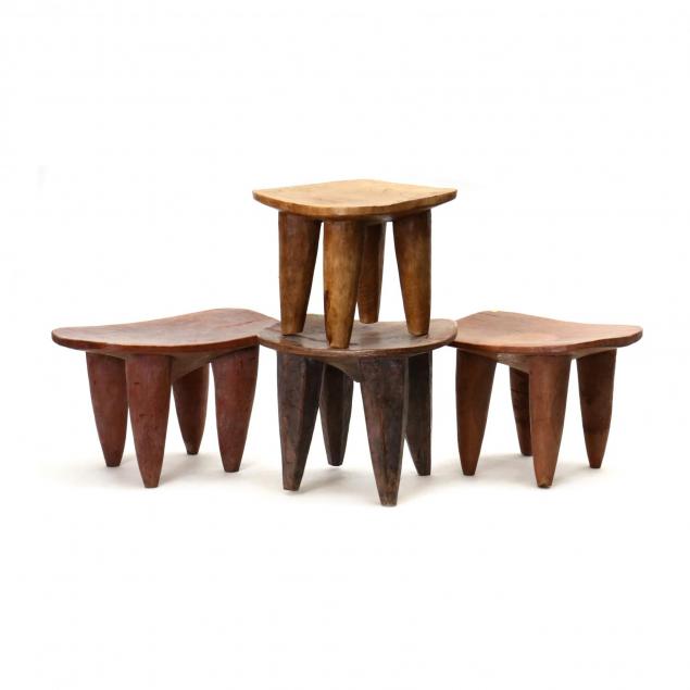 four-african-carved-stools