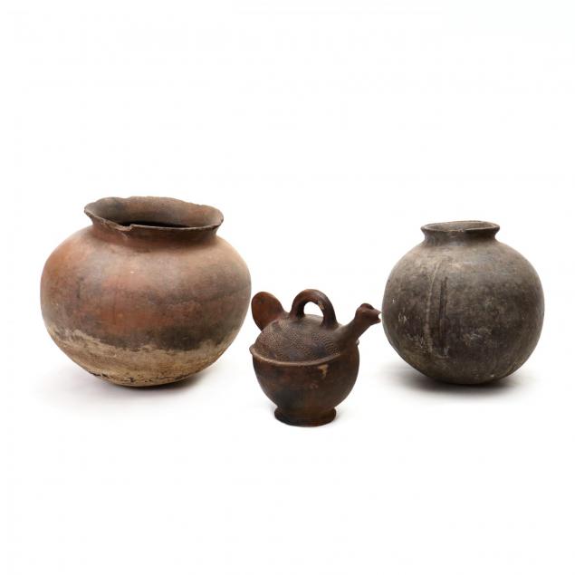 three-african-earthenware-vessels