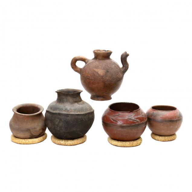 five-african-ceramic-vessels
