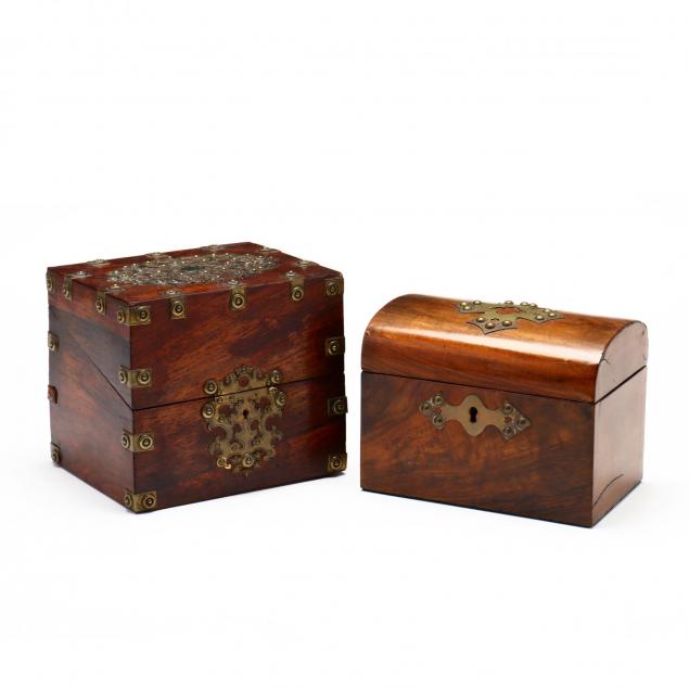 antique-cased-decanters-and-tea-caddy