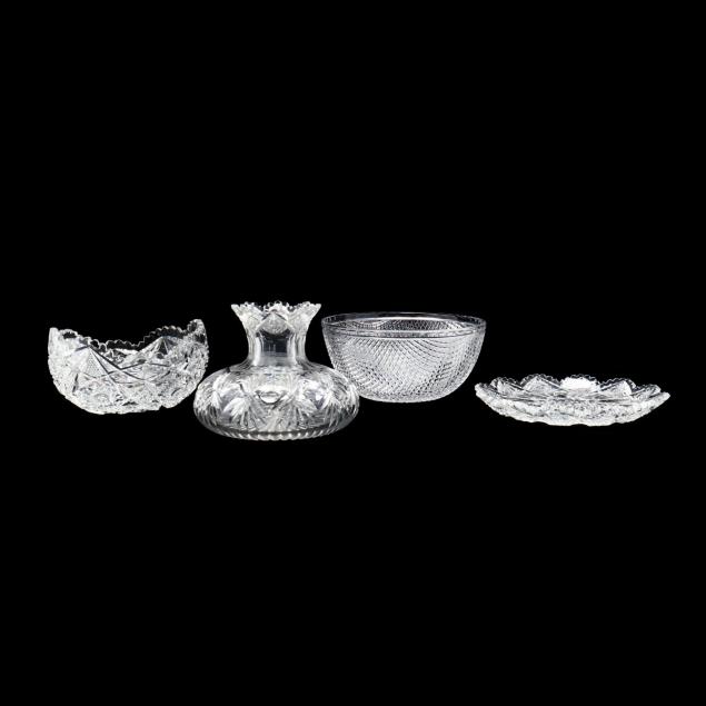 four-pieces-of-american-brilliant-period-cut-glass