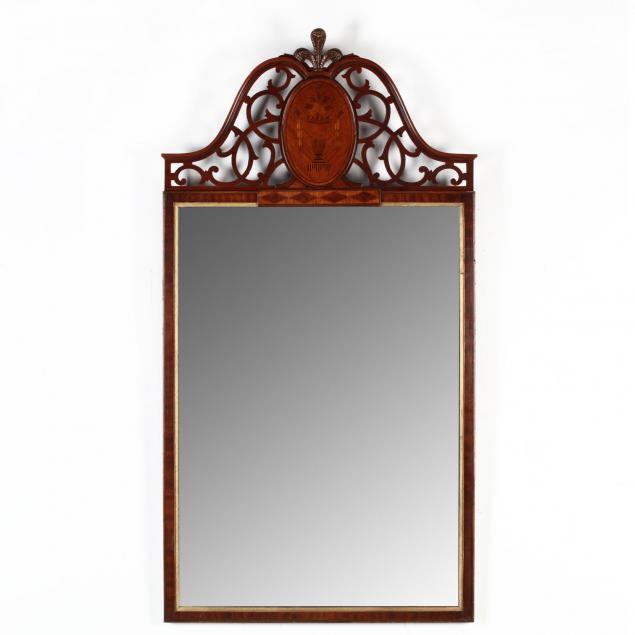 a-vintage-inlaid-mahogany-wall-mirror