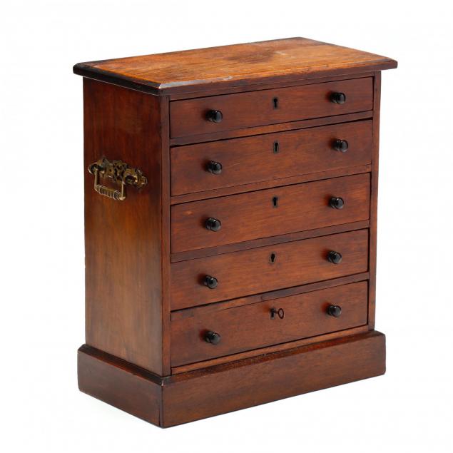 antique-walnut-miniature-chest-of-drawers