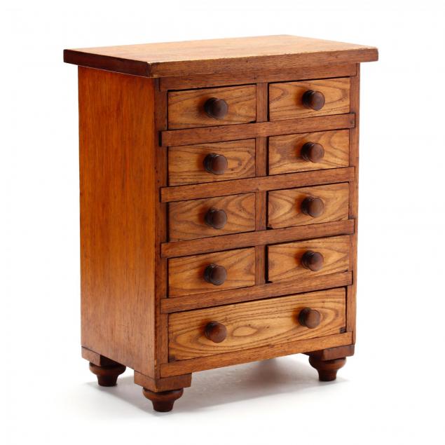 vintage-walnut-miniature-chest-of-drawers