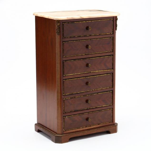 french-empire-style-marble-top-miniature-chest-of-drawers