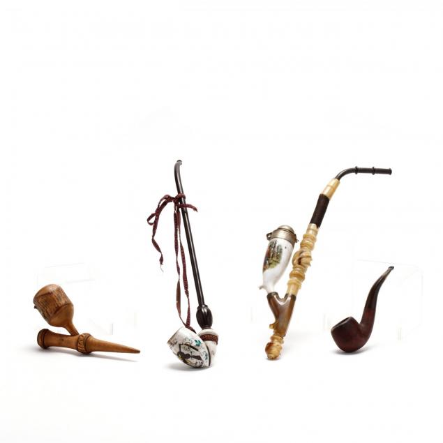 four-vintage-and-antique-pipes