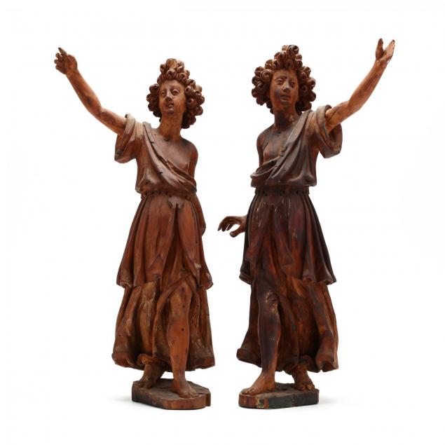 a-pair-of-antique-carved-wood-angels