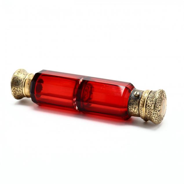 a-victorian-silver-gilt-ruby-glass-scent-bottle