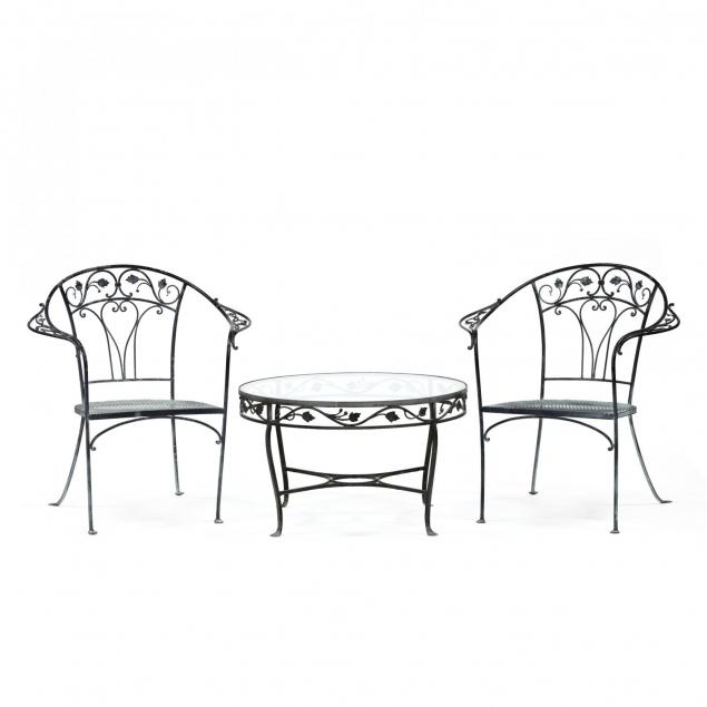 vintage-three-piece-wright-iron-patio-set