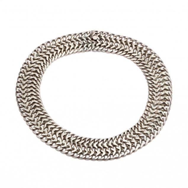 sterling-silver-woven-collar-mexico