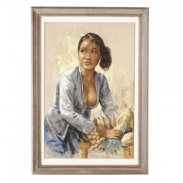 jose-b-david-filipino-1909-1990-portrait-of-a-woman