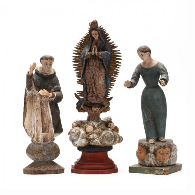 three-spanish-colonial-santo-figures