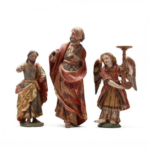 three-antique-polychrome-wood-carvings-of-religious-figures