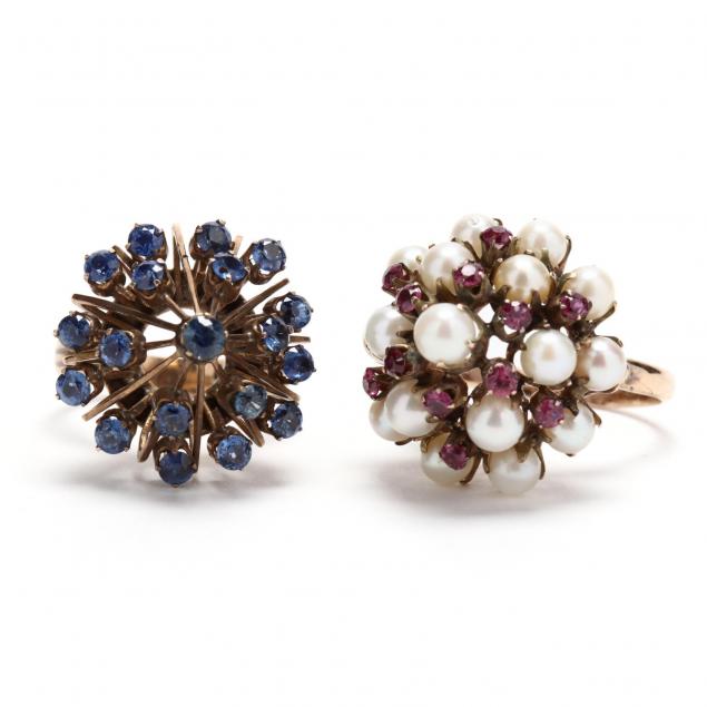 two-gold-gemstone-rings