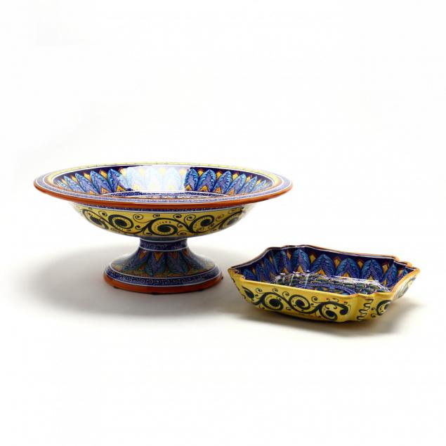 deruta-italy-two-ceramic-serving-pieces
