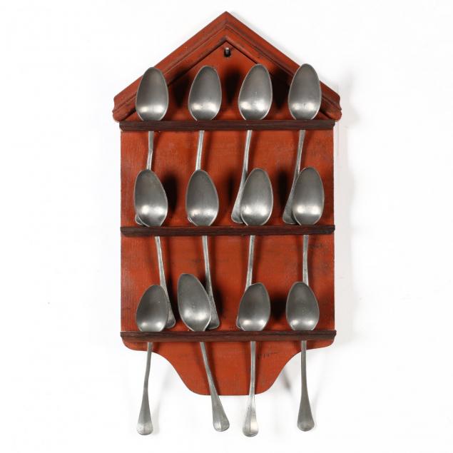 twelve-lead-spoons-with-painted-rack