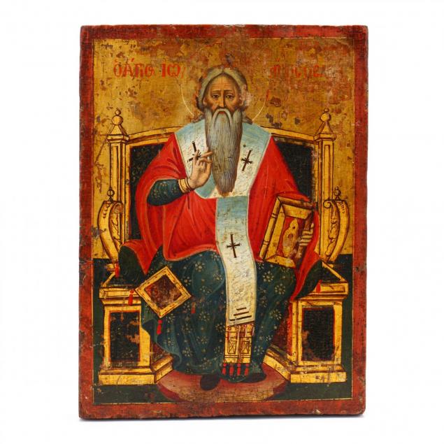 an-antique-icon-possibly-saint-clement-of-ohrid