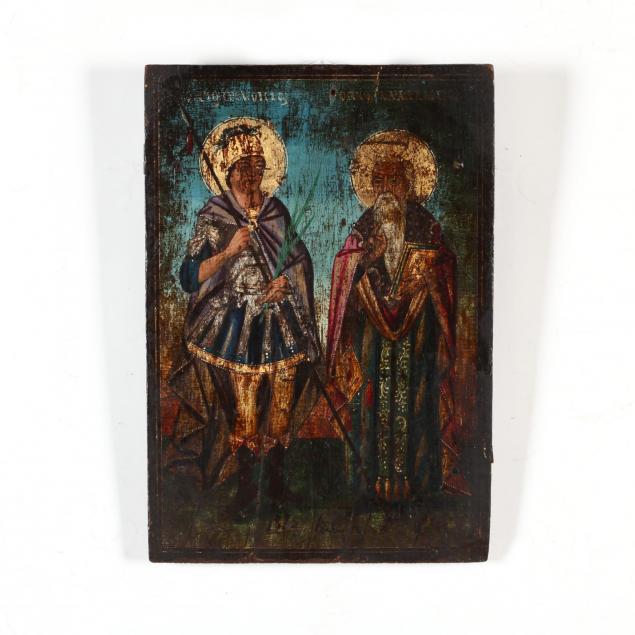 an-antique-greek-icon-of-two-saints