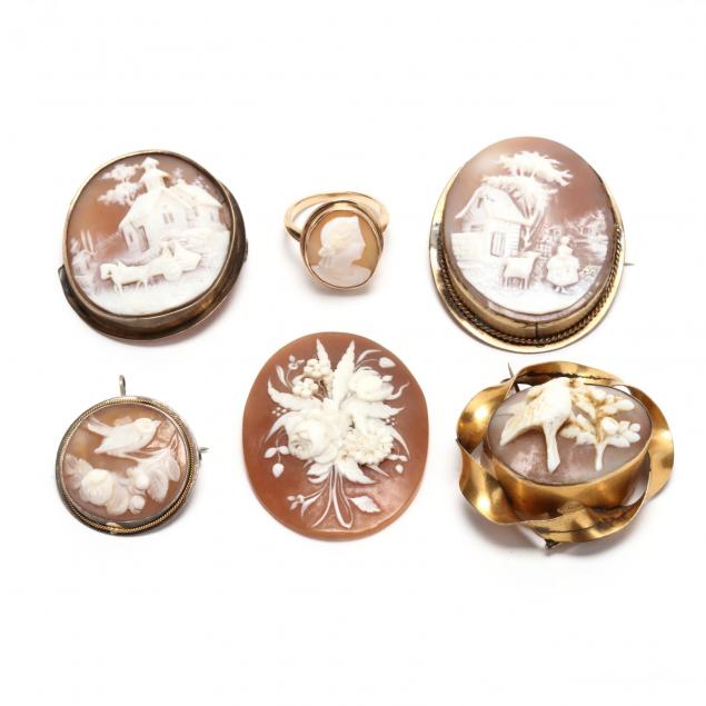 group-of-cameo-jewelry