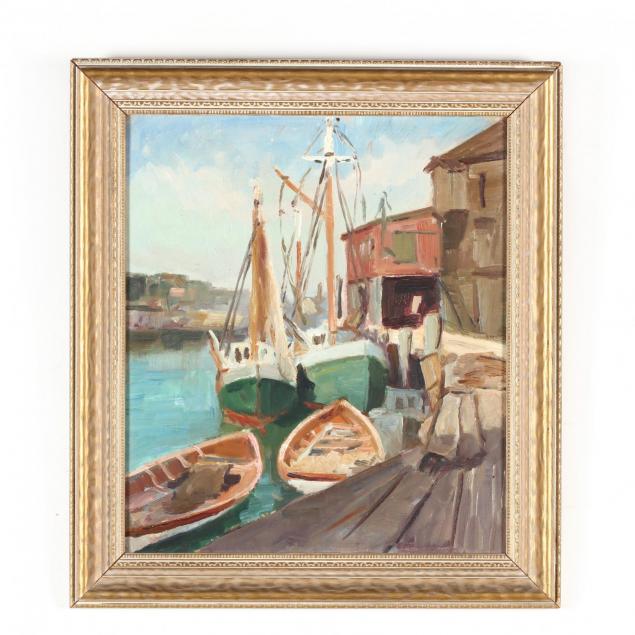 caroline-m-bell-ny-1874-1970-harbor-scene