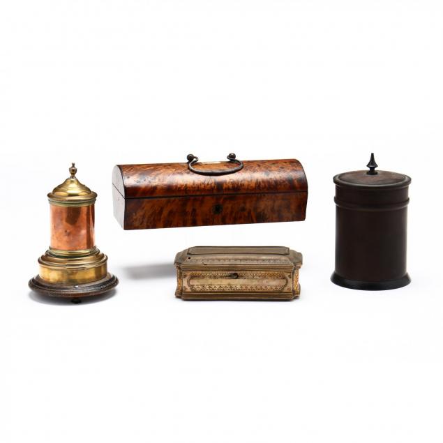 four-antique-boxes