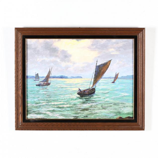 albert-latham-ny-fl-1873-1946-i-old-time-scallop-boats-orient-i