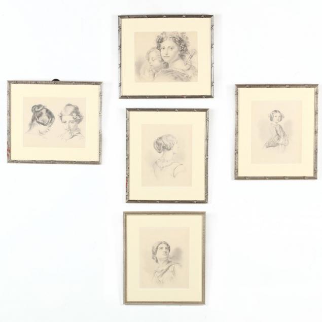 peter-calvi-jr-ny-1860-1926-five-sketches-of-women