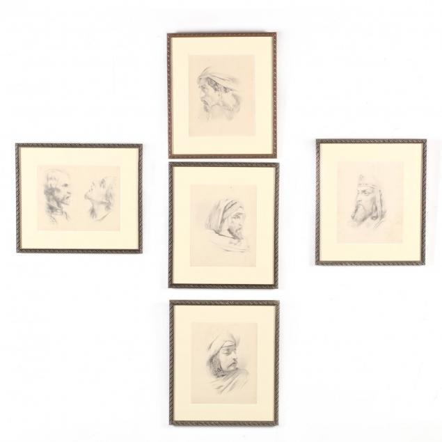 peter-calvi-jr-ny-1860-1926-five-sketches-of-men