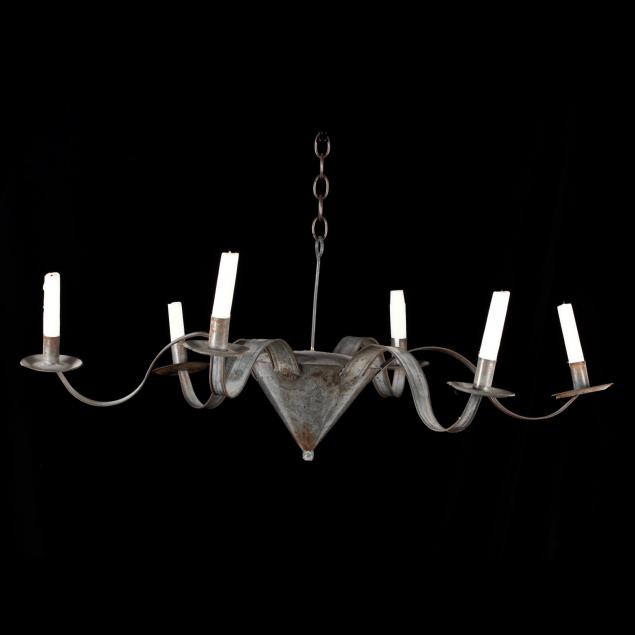 primitive-tin-candle-light-chandelier