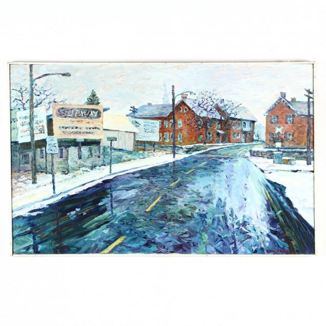r-waldron-american-a-winter-street-scene