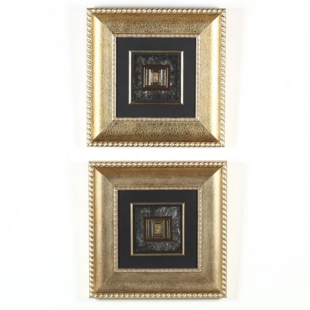 kate-weston-tx-pair-of-framed-metal-collages